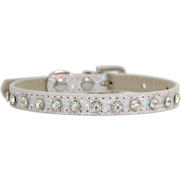 HOWWFALY Collar de piel sintética con diamantes de_1
