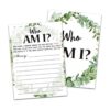 Tarjetas de juego de despedida de soltera Who Am I Game_1