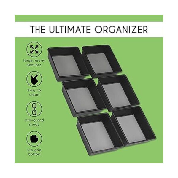 Livorini Organizador de cajones para oficina cocina