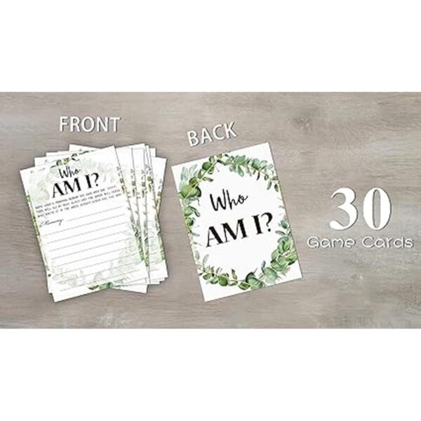 Tarjetas de juego de despedida de soltera Who Am I Game_3