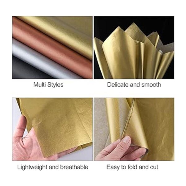 MIAHART 90 hojas de papel metálico de regalo de papel de