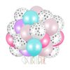 Globos de látex con diseño de pata de perro 100 unidades
