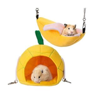 Jetec Hamaca de hámster de 2 piezas cama suave para