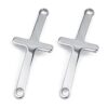 BESPORTBLE Conectores cruzados 10pcs Acero Inoxidable