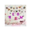 Juego de decoraciones para fiestas de gatos carita de