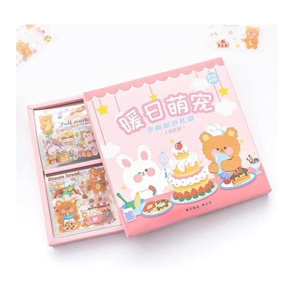Juego de calcomanías de animales lindos 100 hojas de 600