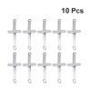 BESPORTBLE Conectores cruzados 10pcs Acero Inoxidable