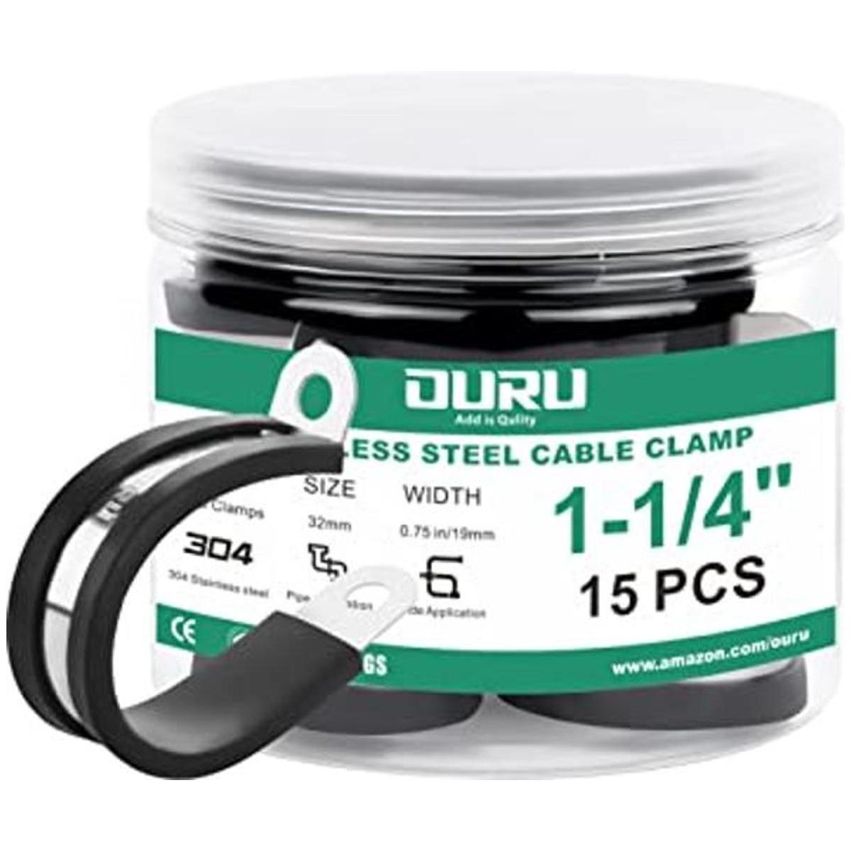 OURU 15 abrazaderas de cable de 114 pulgadas abrazadera
