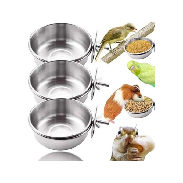 MotBach 3 tazas de acero inoxidable para alimentación de