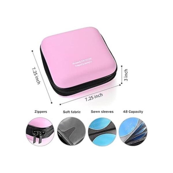 LIOVODE Funda para DVD 48 capacidades de EVA organizador_3