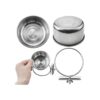 MotBach 3 tazas de acero inoxidable para alimentación de