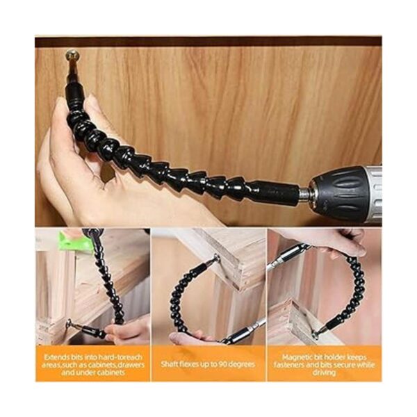FOUUA Kit de herramientas de extensión de broca flexible y