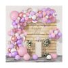 Kit de arco de guirnalda de globos rosados 121 unidades_1