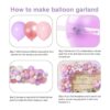 Kit de arco de guirnalda de globos rosados 121 unidades_4