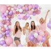 Kit de arco de guirnalda de globos rosados 121 unidades_6