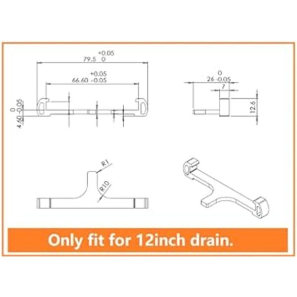Neodrain Soporte para bandeja de azulejos clips de_3