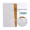 OWENIE Cortina de ducha blanca para baño diseño_6