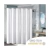 OWENIE Cortina de ducha blanca para baño diseño_4