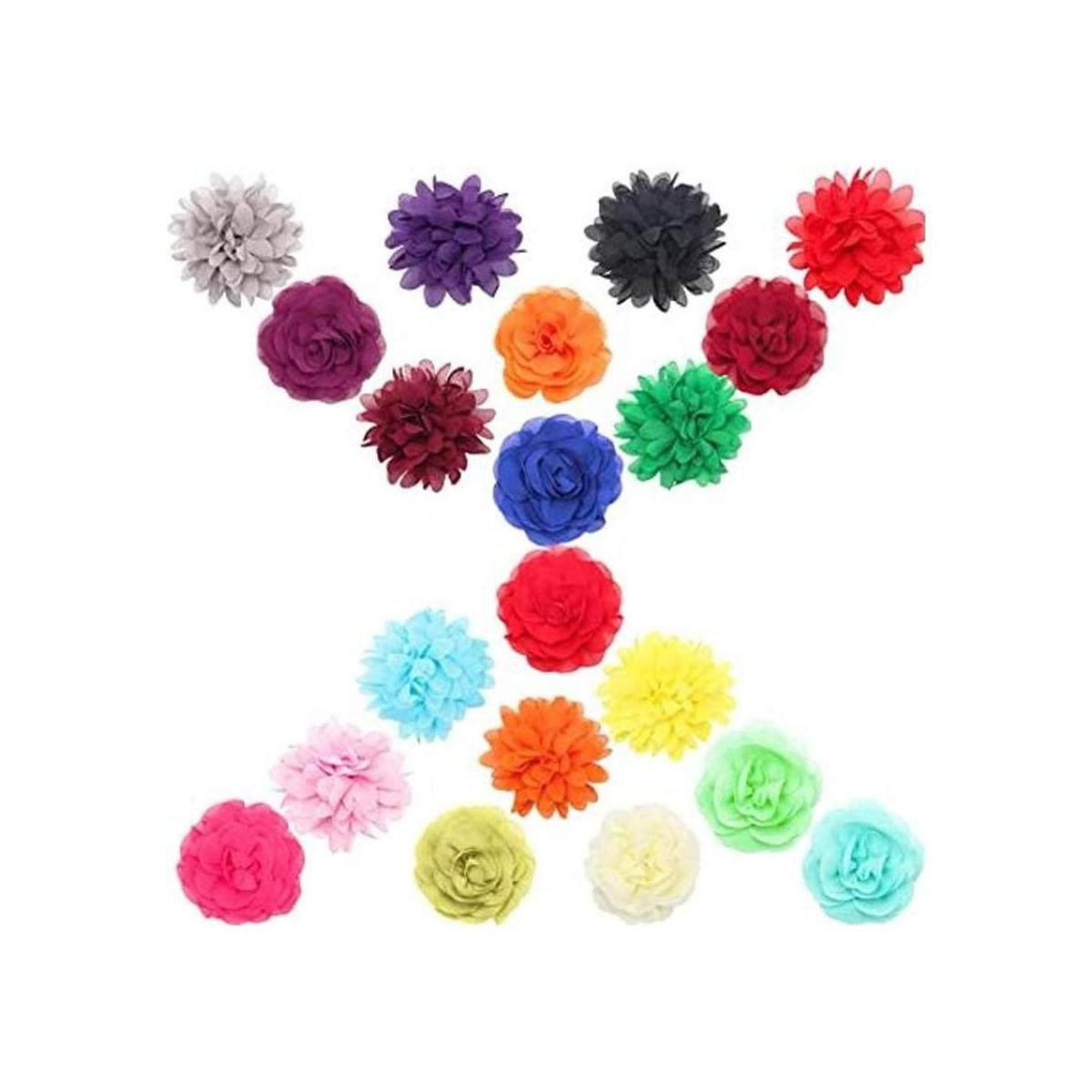 AngleKai 20 flores para perros 2 en 1 lazos para