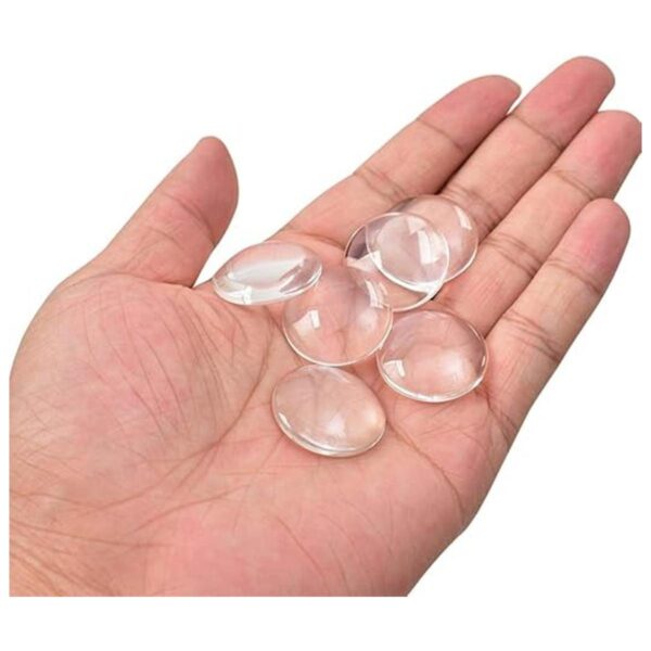 HOKPA 80 cabujones de cristal transparente 0.984 in