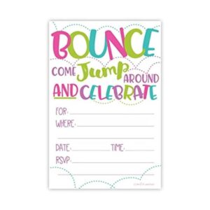 Invitaciones para fiestas de salto o casa de rebote para_1