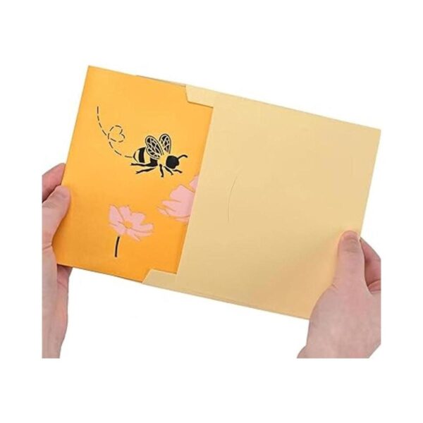 Tarjeta desplegable de abeja miel tarjetas de_6