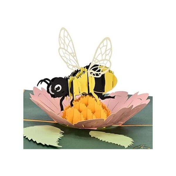 Tarjeta desplegable de abeja miel tarjetas de_4