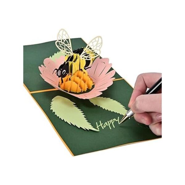 Tarjeta desplegable de abeja miel tarjetas de_5