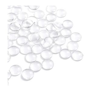 HOKPA 80 cabujones de cristal transparente 0.984 in