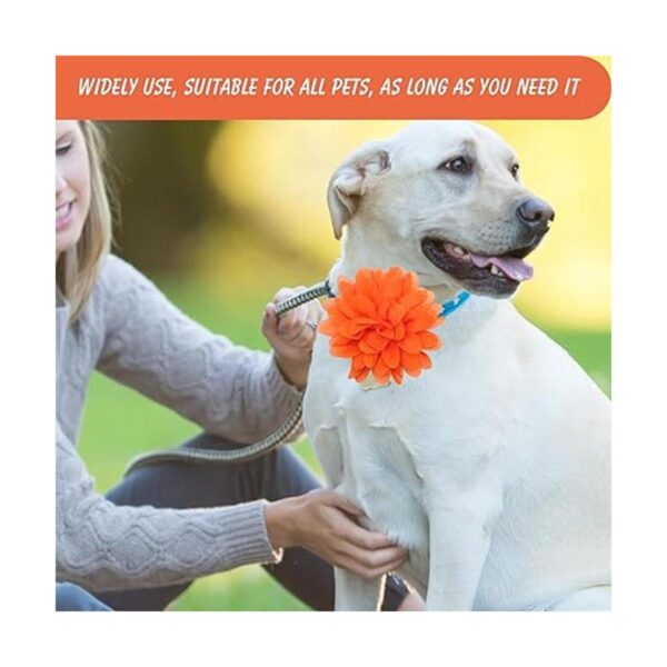 AngleKai 20 flores para perros 2 en 1 lazos para