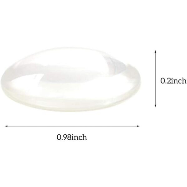 HOKPA 80 cabujones de cristal transparente 0.984 in