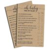 Juego de 50 True or False Oh Baby Trivia Kraft 50_1