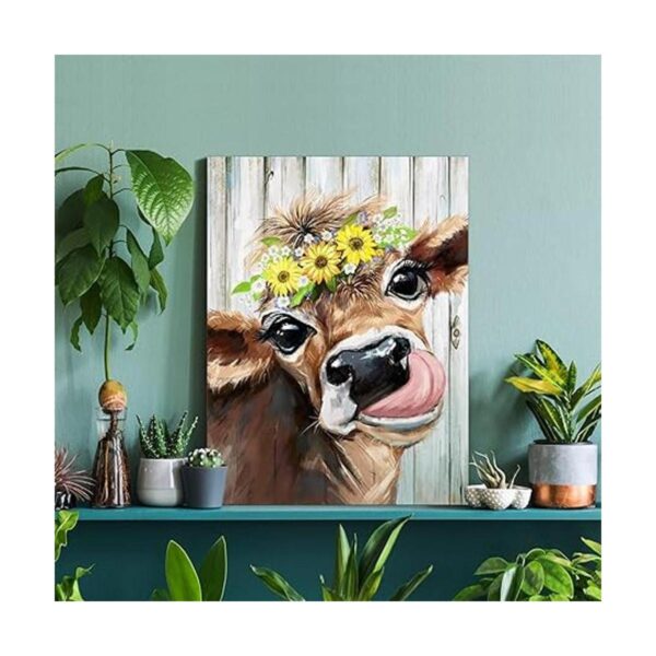 Decoración de vaca de campo decoración de pared de_2