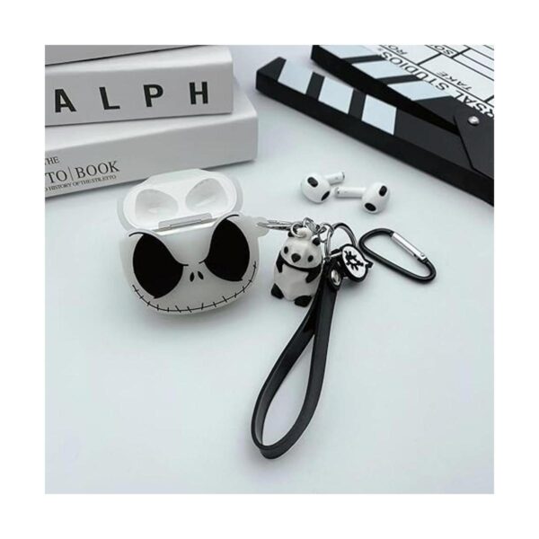 Funda compatible con AirPods 3 funda de calavera luminosa