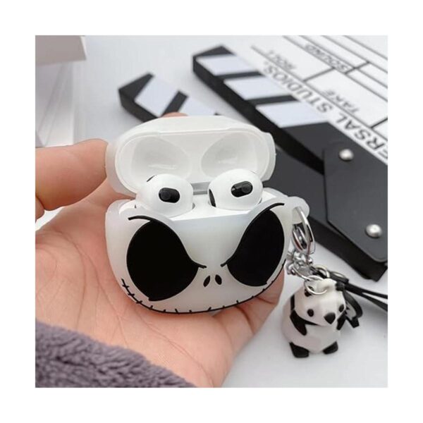 Funda compatible con AirPods 3 funda de calavera luminosa