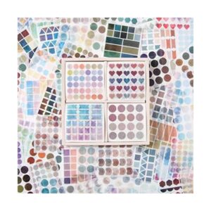 PUDIS 100 hojas de calcomanías de puntos washi para