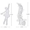 Notas musicales y ballet troqueles de corte para niña_2