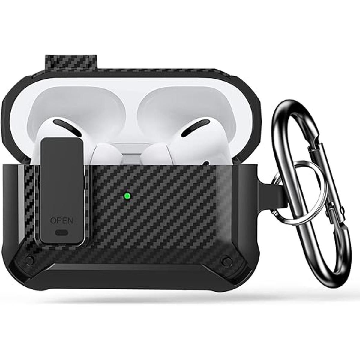 Lopnord Funda para Airpods Pro con tapa de bloqueo funda