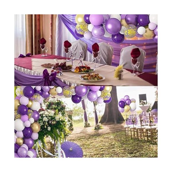 Kit de arco de guirnalda de globos morados 129 unidades_6