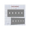 ENERLITES Five Gang Placa de pared para interruptor de