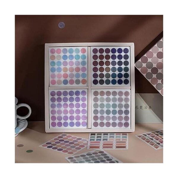 PUDIS 100 hojas de calcomanías de puntos washi para