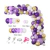 Kit de arco de guirnalda de globos morados 129 unidades_2