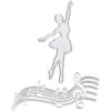 Notas musicales y ballet troqueles de corte para niña_1