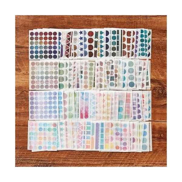PUDIS 100 hojas de calcomanías de puntos washi para