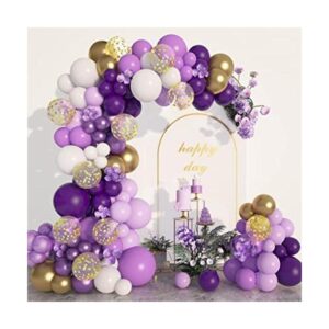 Kit de arco de guirnalda de globos morados 129 unidades_1
