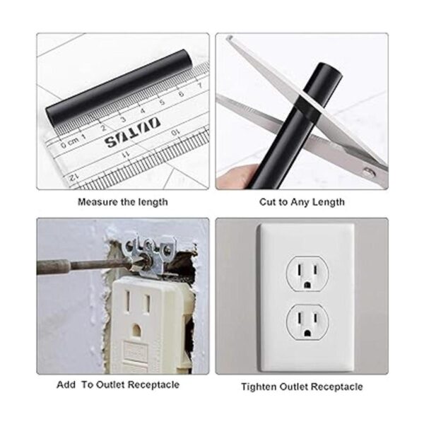 Kit de extensor de caja de toma de corriente eléctrica de