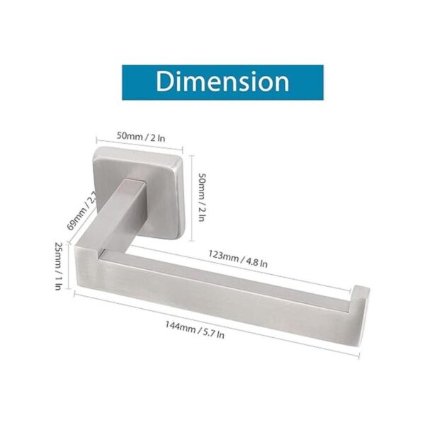 NearMoon Soporte cuadrado para papel higiénico de acero