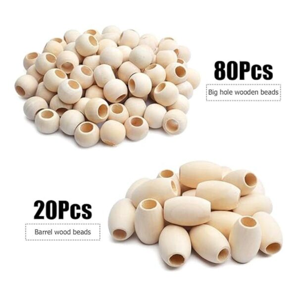 Cuentas espaciadoras de madera 100 cuentas de madera