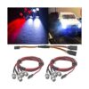 HIRCQOO Juego de 2 faros delanteros LED para coche con 4_1
