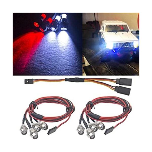 HIRCQOO Juego de 2 faros delanteros LED para coche con 4_1